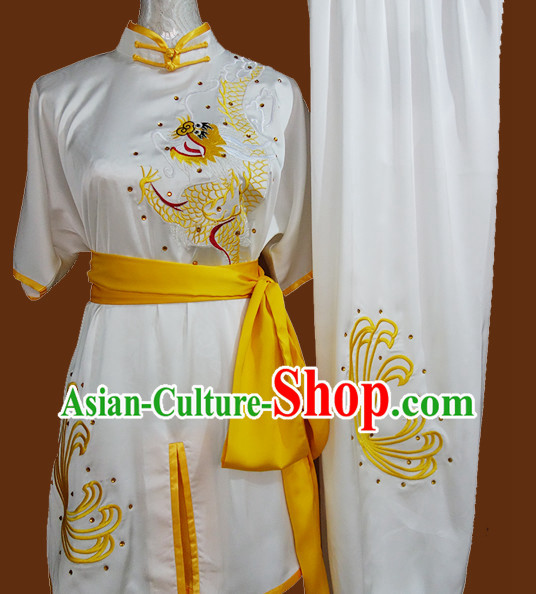 Kung Fu Dragon Embroidery Suit Training Kung Fu Costume Kung Fu Class