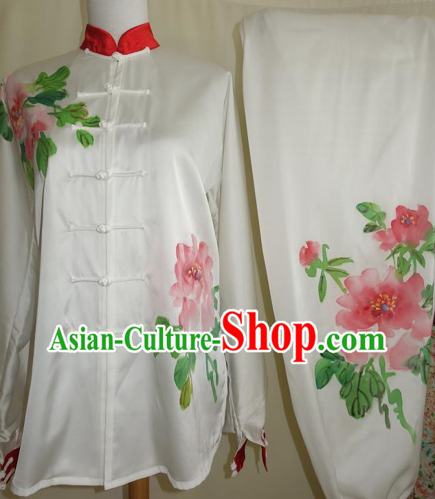 Top White Tai Ji Competition Championship Suits