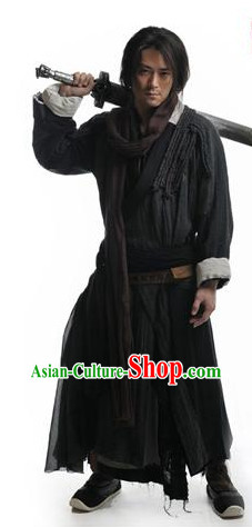 Chinese Ancient Swordsmen Costumes Complete Set for Men