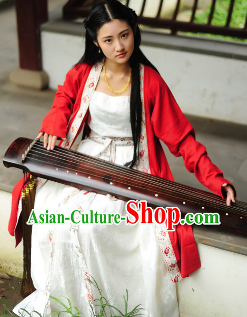 China Chinese Traditional National Hanfu Costumes and Hair Accessories