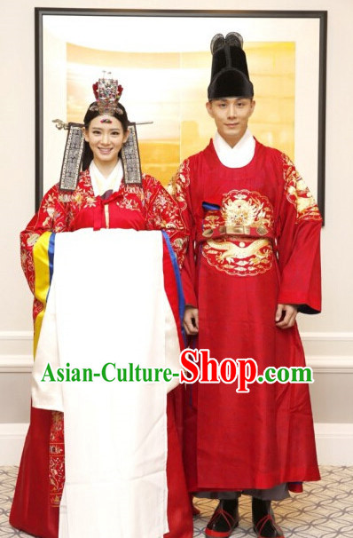 Korean Wedding Dresses Costumes Carnival Costumes Traditional Costumes for Men and Women