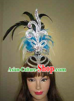 Profesional Stage Performance Feather Hair Decorations