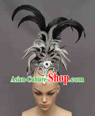 Profesional Stage Performance Feather Headwear