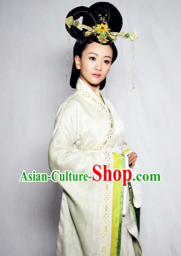 Chinese Classical Empress Clothing and Headpieces Complete Set