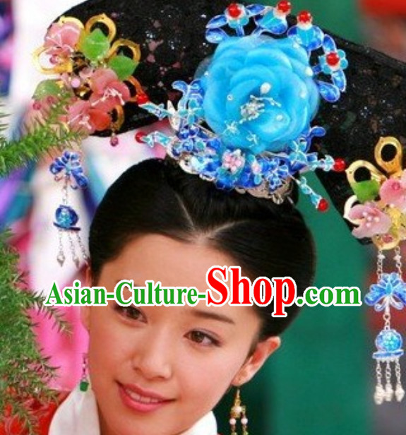 Top Handmade Empress Hair Accessories Headpieces Hair Combs Jewellery and Wig Complete Set