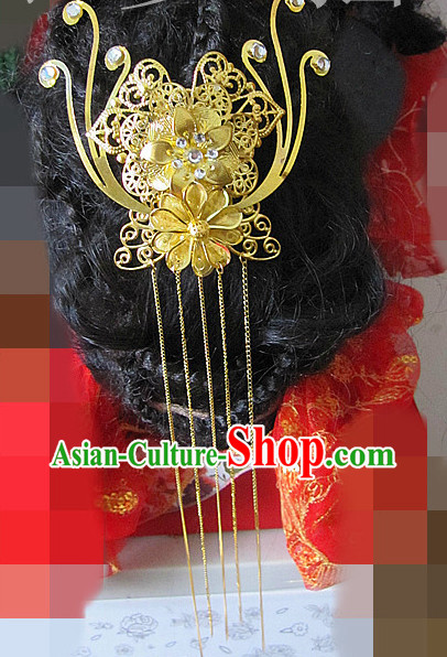 Top Asian Handmade Hair Accessories Headpieces Hair Combs Jewellery Complete Set