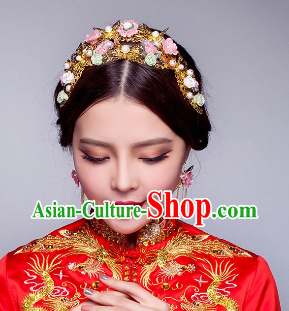 Top Chinese Bridal Hair Fascinators Jewellery Accessories Wedding Headpieces