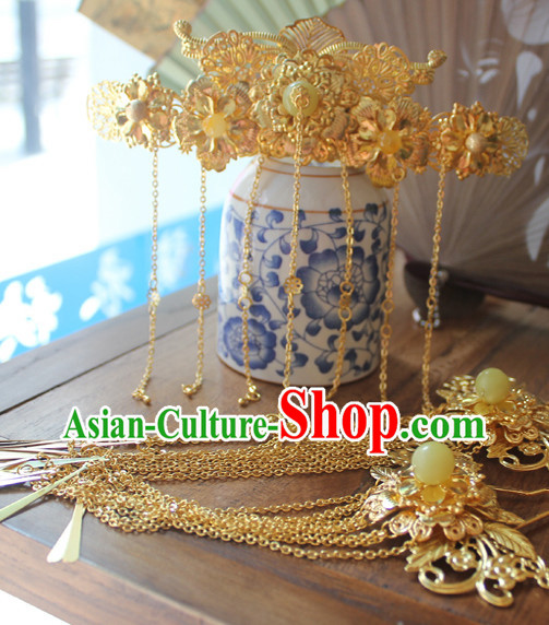 Chinese Empress Phoenix Hair Accessories Comb Fascinators Headbands Bridal Headpieces
