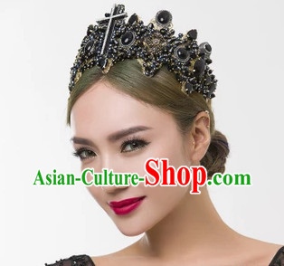 Top Bridal Baroque Style Queen Crown