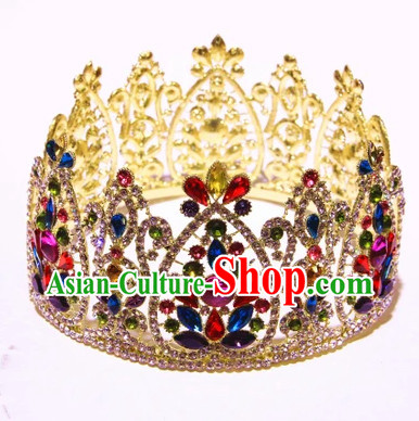 Top Bridal Baroque Style Queen Crown