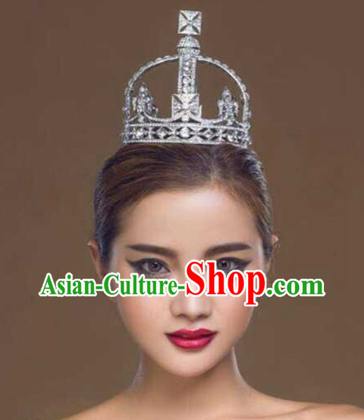 Top Bridal Baroque Style Queen Crown