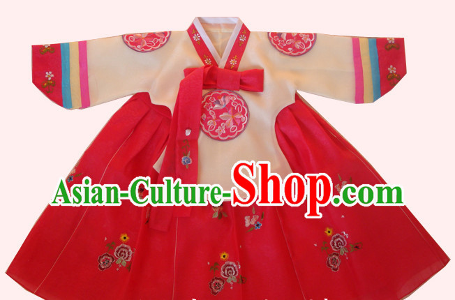 Korean Hanbok Dancing Costumes for Girls