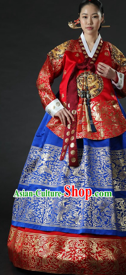 Dangui Korean Royal Costume Traditional Korean Queen Princess Ceremony Costumes for Women