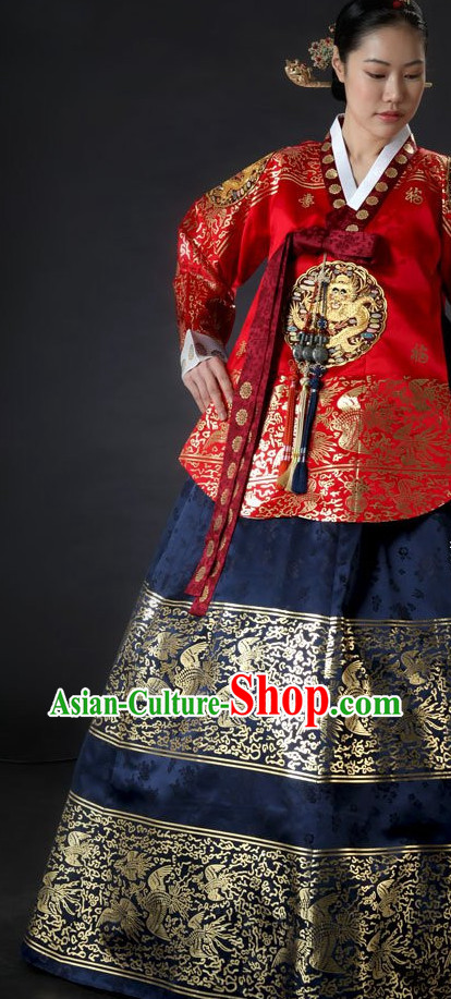 Dangui Korean Royal Costume Traditional Korean Queen Princess Ceremony Costumes for Women