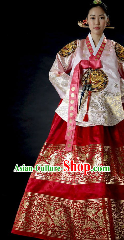 Dangui Korean Royal Costumes Traditional Korean Queen Princess Ceremony Costume for Women