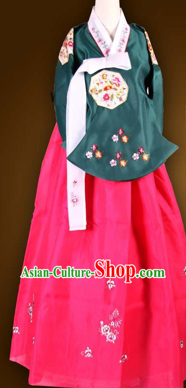 Traditional Ceremony Dress Custom Made Dangui Korean Royal Hanbok Costumes for Women