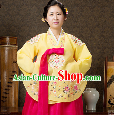 Korean Traditional Official Female Dangui Hanbok Clothing Complete Set