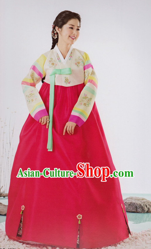 Korean Traditional Clothing Custom Made Women Dangwi Hanbok Ceremony Birthday Party Halloween