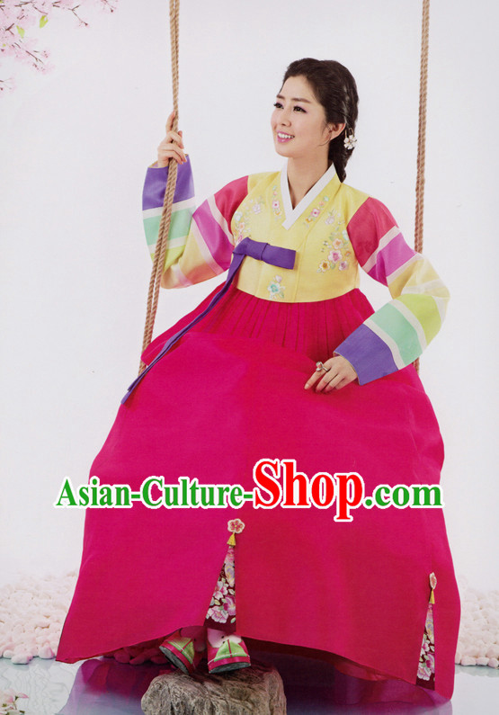 Korean Traditional Clothing Custom Made Women Dangwi Hanbok Ceremony Birthday Party Halloween