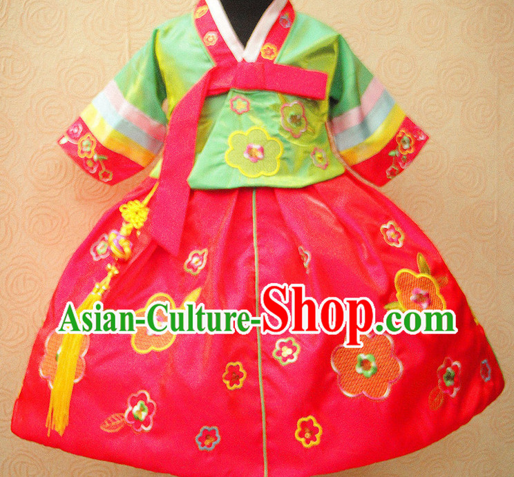 Korean Traditional Dresses Dance Costumes for Girls