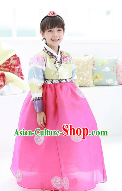 Korean Traditional Girls Hanbok Dress Ceremonial Clothing Korean Fashion Shopping online