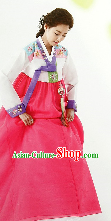 Top Korean Ceremonial Hanbok Clothing Asian Fashion Korean National Costumes