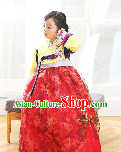 Korean Princess Traditional Hanbok Clothing Dress online Kids Clothes Designer Clothes