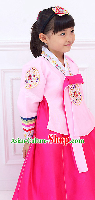 Korean Princess Traditional Birthday Hanbok Clothing Dress online Kids Clothes Designer Clothes