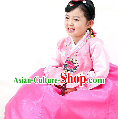 Korean Princess Traditional Birthday Hanbok Clothing Dress online Kids Clothes Designer Clothes