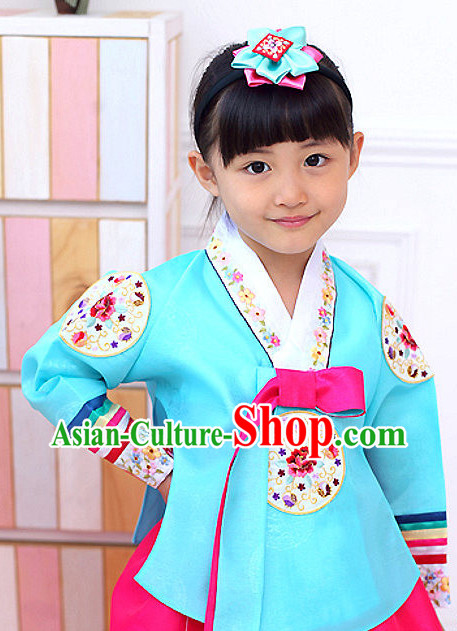 Korean Princess Traditional Birthday Hanbok Clothing Dress online Kids Clothes Designer Clothes