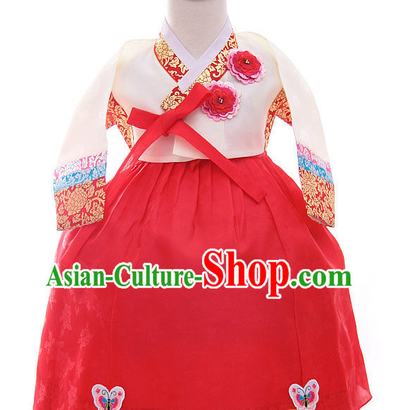 Korean Princess Traditional Birthday Hanbok Clothing Kids Clothes Designer Clothes Complete Set