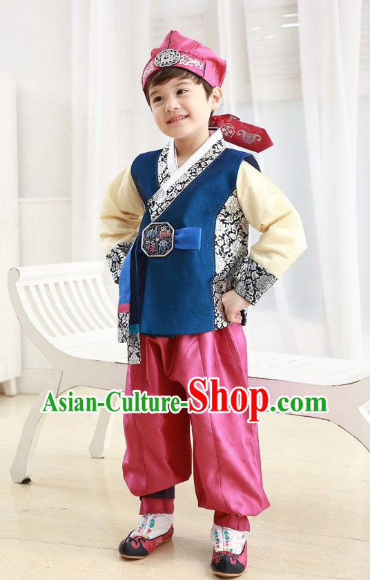 Korean Traditional Hanbok Clothing Complete Set for Children