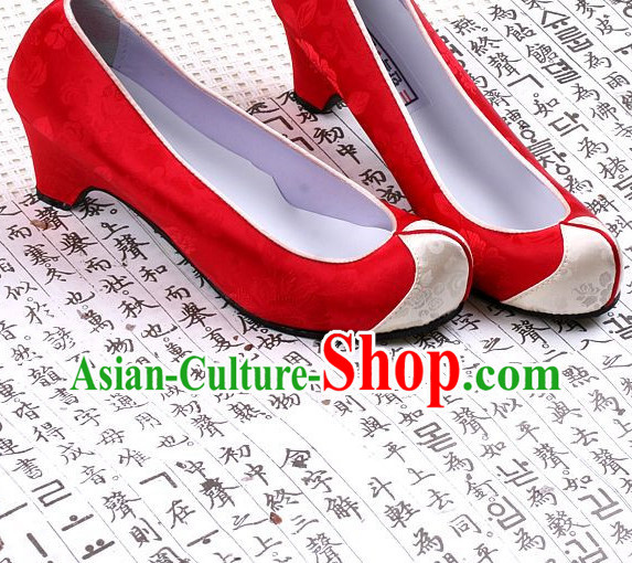 Korean Traditional High Heel Shoes for Women