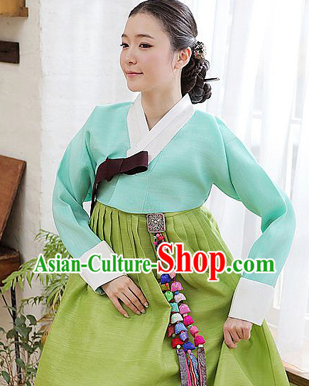 Top Korean Traditional Custom Made Modern Hanbok Skirt Complete Set for Women