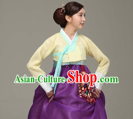 Top Korean Traditional Custom Made Modern Hanbok Skirt Complete Set for Women