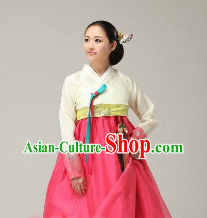 Top Korean Traditional Custom Made Modern Hanbok Skirt Complete Set for Women