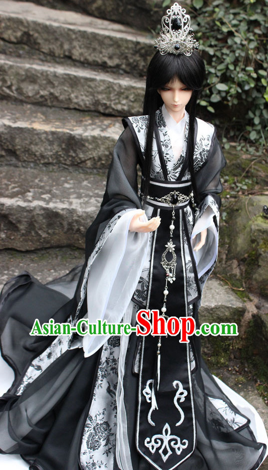 China Ancient Prince Costumes and Coronet Complete Set for Adults