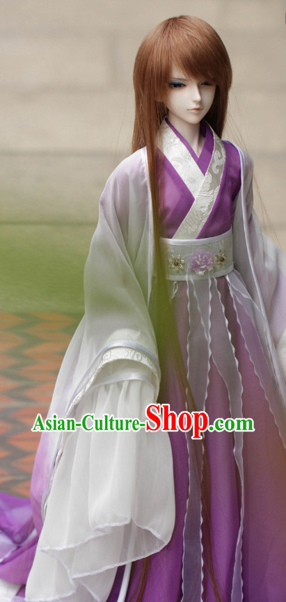 Asian Chinese Purple Wedding Costumes
