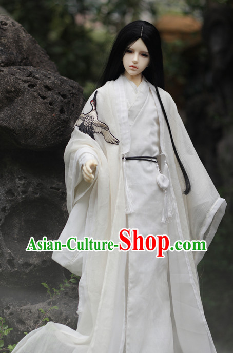 Top Chinese White Hanfu Costumes China Fashion Korean Fashion Halloween Asian Fashion for Adults
