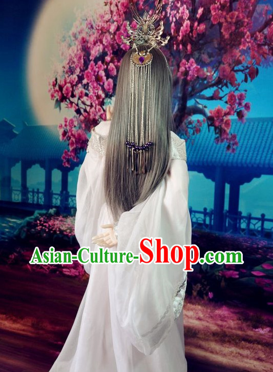Chinese Traditional Long Wig Updo Wigs Lace Front Wigs Geisha Wig Chinese Wigs