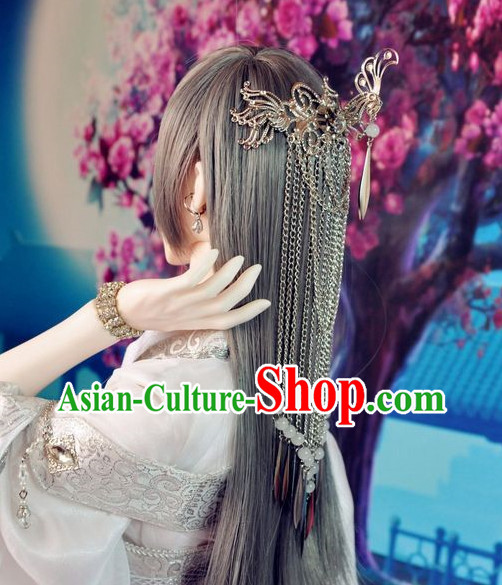Chinese Traditional Long Wig Updo Wigs Lace Front Wigs Geisha Wig Chinese Wigs
