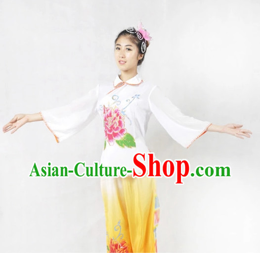 Chinese Fan Dancewear and Headgear for Women