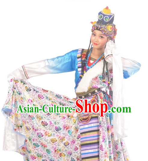 China Tibetan Girls Dancewear Dance Costumes Complete Set for Women