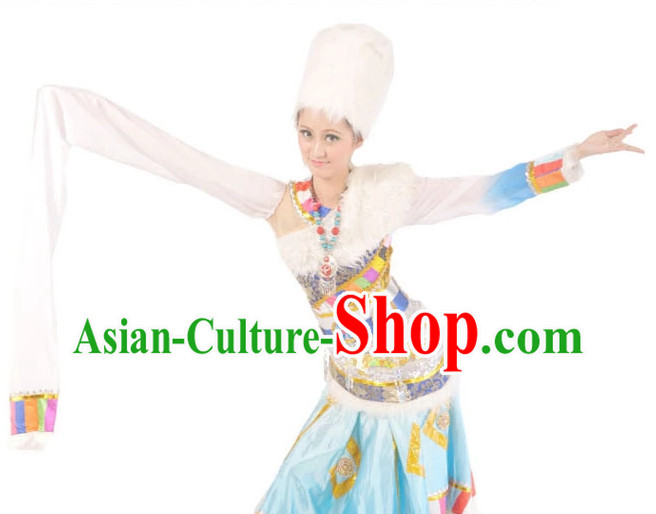 China Shop Chinese Tibetan Dance Costumes Complete Set for Women