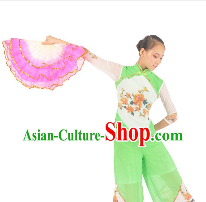 China Shop Chinese Classic Fan Dance Costumes Girls Dancewear for Women