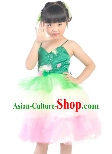 Custom Made China Kids Dance Costumes Ballerina Costume Burlesque Costumes Salsa Costumes