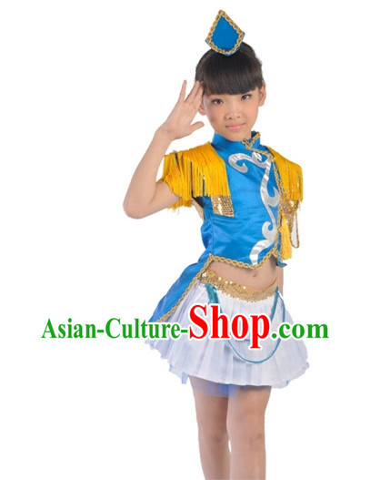 Custom Made Kid Dancing Costumes Ballerina Costume Burlesque Costumes Salsa Costumes