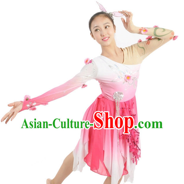 Custom Made Chinese Group Dance Costumes Team Dance Costumes for Women