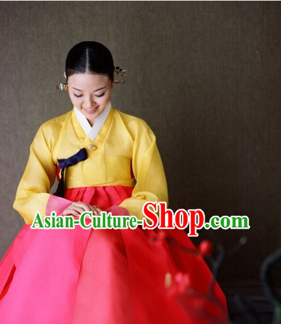 Korean Formal Dresses Costumes Hanboks Complete Set for Ladies