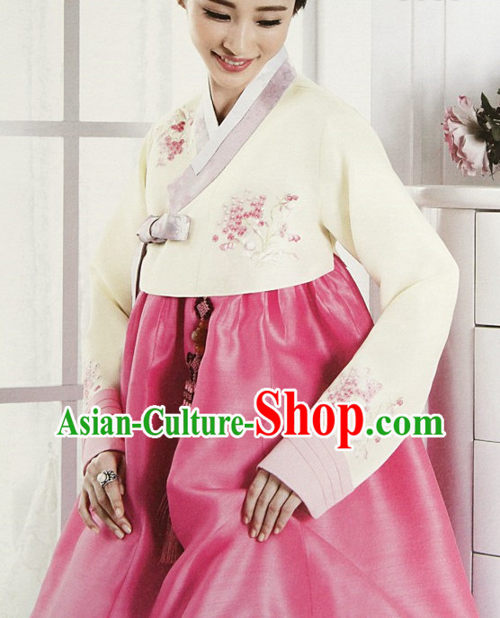 Korean Traditional Special Day Hanbok Dresses Complete Set for Ladies